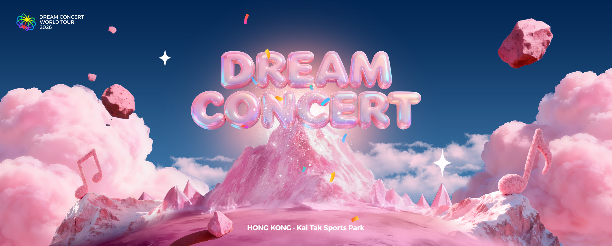 Dream Concert 韩国梦想演唱会2026世界巡演·香港站 海报设计 - 王小困设计